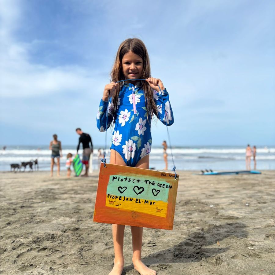 Señalética de conservación en la playa